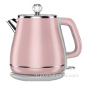 1,8-литровый электрический чайник в стиле ретро с двойными стенками и автоматическим отключением Розовый чайник с подставкой на 360 градусов